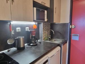 Studio rénové avec coin montagne près des pistes - Vue Mont Blanc - FR-1-181-2684