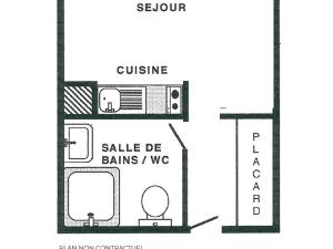 Studio confortable pour 2 au pied des pistes - FR-1-452-11