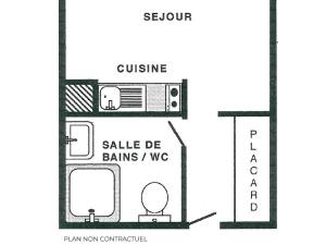 Studio équipé ski aux pieds - Les Menuires - FR-1-452-121
