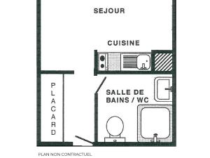 Studio économique 2 pers, animaux admis, ski aux pieds, Les Menuires - FR-1-452-288