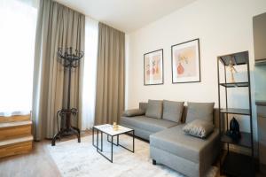 Spacious apartment with huge shared terrace and grill located between city centre and Donau river