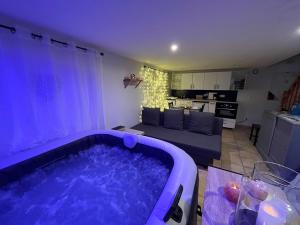 Gîte romantique avec jacuzzi privatif ambiance loveroom