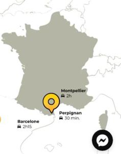 Appartements appartement Le Boulou centre ville pour 2 adultes-2 enfants- check in 17h-22h location curistes et vacanciers Juillet-aout reservation d'une semaine minimum-Reserva de julho a agosto de no minimo uma semana : photos des chambres