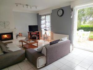 Maisons de vacances Breton cottage in a quiet location with fireplace, Plouenan : photos des chambres