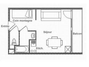 Studio confortable aux pieds des pistes avec balcon - FR-1-344-812