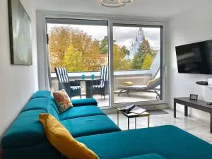 Lotusblüte Appartement in Hévíz mit Tiefgarage und Panoramaterrasse - زالاكساني