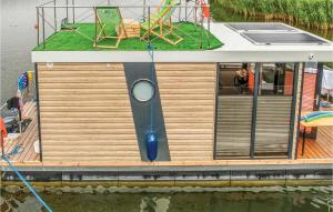 Nice shipboat in Zlotow w