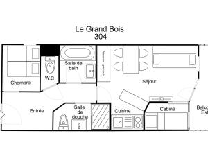 Confortable 2 pièces cabine, skis aux pieds, proche commerces - FR-1-182A-10