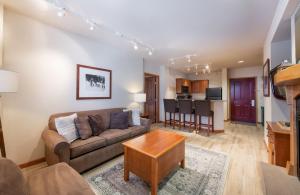 Recently remodeled third floor Zephyr Mountain Lodge condo with trail view condo