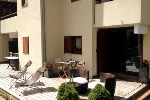 Appartement la Clusaz avec terrasse sur les pistes de ski