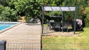 Maisons de vacances Gite de charme en Dordogne avec Piscine et jardin : photos des chambres