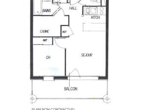 Confortable 2 pièces cabine aux Menuires - Animaux admis - FR-1-452-153