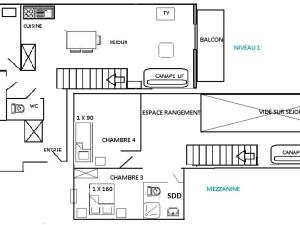 Appartements Appartement Villard-sur-Doron, 5 pieces, 9 personnes - FR-1-594-216 : photos des chambres
