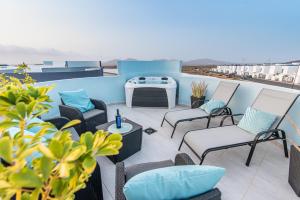 APARTAMENTO AZUL Vv -FUERTEVENTURA SITE- JACUZZI, AIRE ACONDICIONADO, Solárium , Terraza vistas panorámicas, diseño , Luxury, FUERTEVENTURA SITE