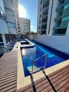 3 SUITES Vista Mar - WI-FI, PISCINA, SAUNA, ACADEMIA, GARAGEM 2 CARROS - 伊塔布纳