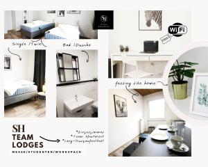 SH Team Lodges 4 Apartments für max 19 Personen l Monteure l Messe l Business