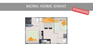 Campings Camping les Cigales : Mobile Home 2 Chambres Standard Idaho (4 Personnes) 