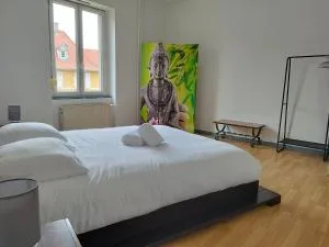 Le Thannois - appartement 2 chambres, salon, cuisine équipée, parking et wifi gratuit - 莫斯齐维勒·勒巴斯