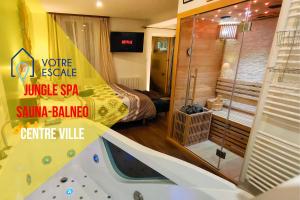 Appartements Votre Escale Jungle Sauna & Spa : photos des chambres