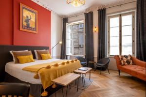 Maisons de vacances Escale Rochelaise, gite urbain avec SPA bain nordique et sauna tonneau : photos des chambres