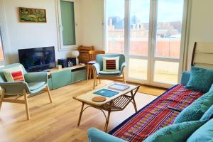 Appartements Grand appartement Vue sur mer a Cabourg : photos des chambres