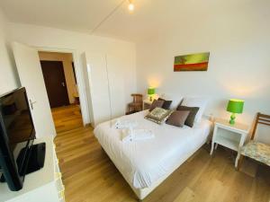 Appartements Grand appartement Vue sur mer a Cabourg : photos des chambres