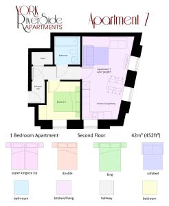 Apartment 7 1 bedroom, sleeps x 4