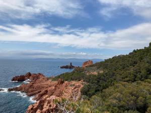 Cap Estérel, 2 pièces, jardin, vue mer et piscine
