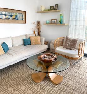 Great outdoor living steps away from the beach