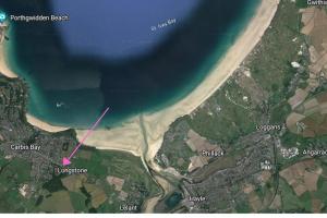 Oceano - Carbis bay, St Ives, 1 bed apartment with free parking near to the beach