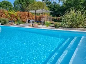 La Cabane au Carbet Piscine chauffée au calme dans la nature - Pontenx-les-Forges