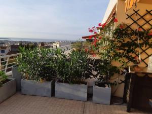 Studio vue mer panoramique sur la baie de Cannes