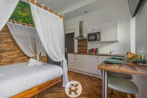Appartements R'Apparts Studio Cocooning Vegetal : photos des chambres