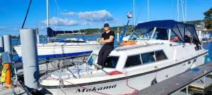 Noclegi accommodation Gdańsk Trójmiasto Hel Krynica itd, House Boat 2 kabiny gorący prysznic toaleta chemiczna, rejs gratis - Rychemberk