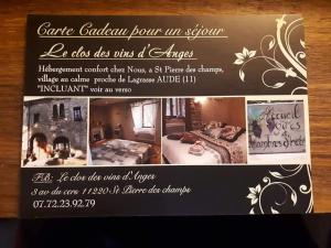 B&B / Chambres d'hotes Chambre d'hote Au Jardin Le clos des vins d'Anges : photos des chambres