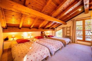 Chalets Magnifique chalet authentique au coeur des 3 vallees : photos des chambres