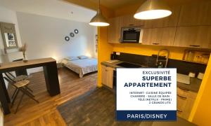 Appartements Superbe T2 entre Paris et Disney (RER A) : photos des chambres