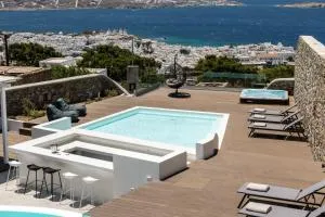 Villa in Mykonos - 6 bedroom - 1km from Mykonos Town - Infinity pool - Sunset view - Tagou