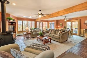 Outdoor Theater, Deck and Fire Pit Poconos Retreat