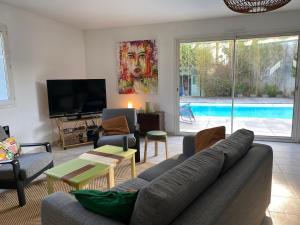 Villas Wonderful pool house Andernos : photos des chambres