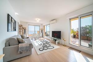 Appartements Baie Roquebrune, Terrasse Vue Mer, 5mn Monaco, Parking Gratuit : photos des chambres