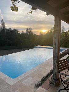 Maisons de vacances Aux Juges-charming holiday house with private infinitypool! : photos des chambres
