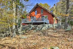 Deck and Forest Views Secluded Cresco Cabin! - Cresco