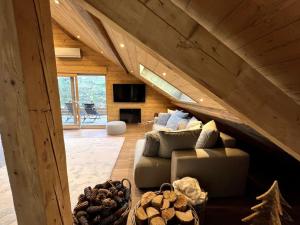 Appartements Splendide appartement style chalet classe 4 etoiles, terrasse face a la montagne : photos des chambres