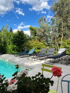 Appartements Jolie studio avec Piscine et Sauna dans la verdure : photos des chambres