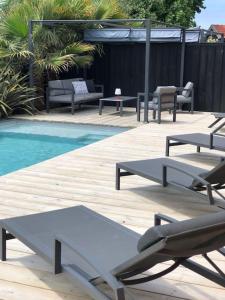 Villas Nanie - Villa centre-ville, piscine, wifi - La Teste de Buch : photos des chambres