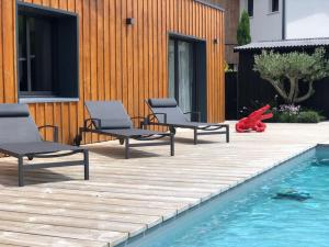 Villas Nanie - Villa centre-ville, piscine, wifi - La Teste de Buch : photos des chambres