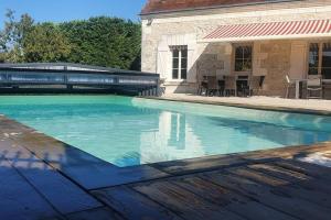 Villa avec piscine couverte chauffée privative