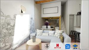 Appartements ColorZen - Confortable Lumineux Netflix - Appart Pezenas Centre : photos des chambres