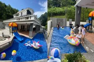 55PAX 9BR Villa with Kids swimming Pool, KTV, BBQ n Pool Tables near SPICE Arena Penang 9800 SQFT - Kampong Batak